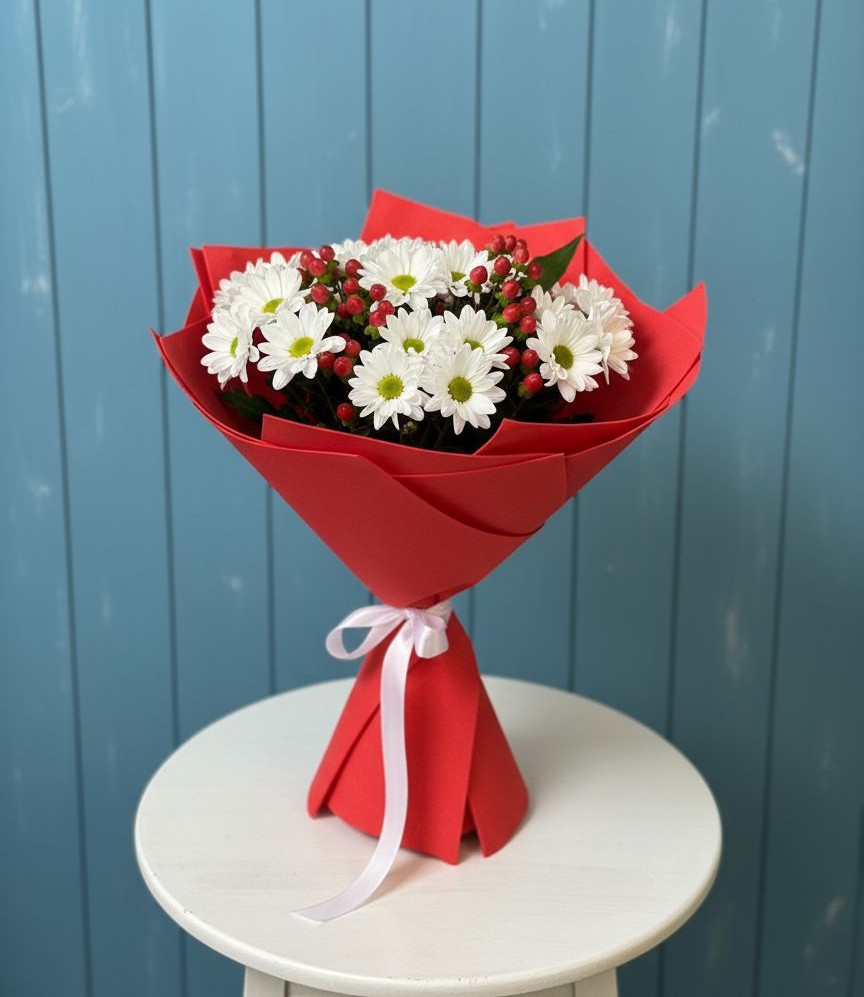 Букет цветов из: Хризантемы в Сибирцево