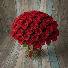 Букет 55 Красных роз Фридом #REPLACE_PRED# Сибирцево