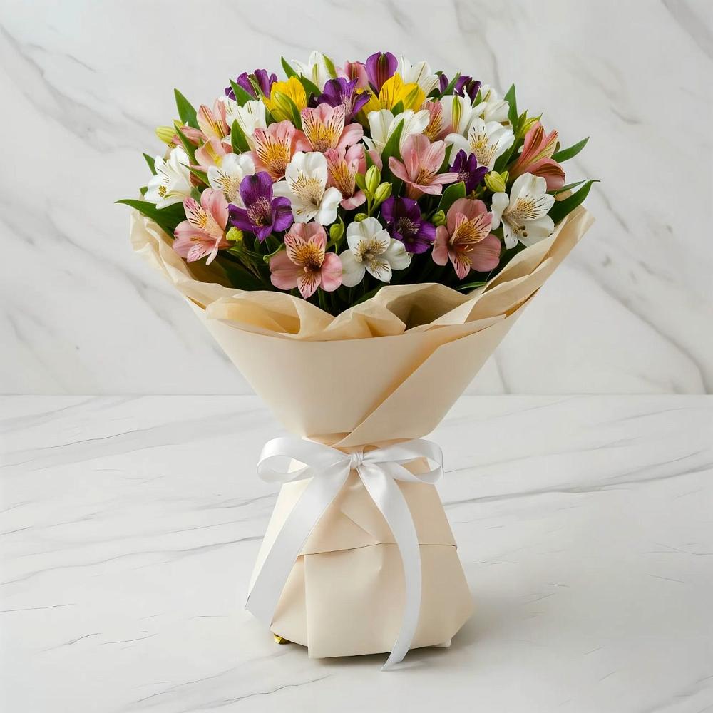 Букет цветов из: Альстромерии в Сибирцево