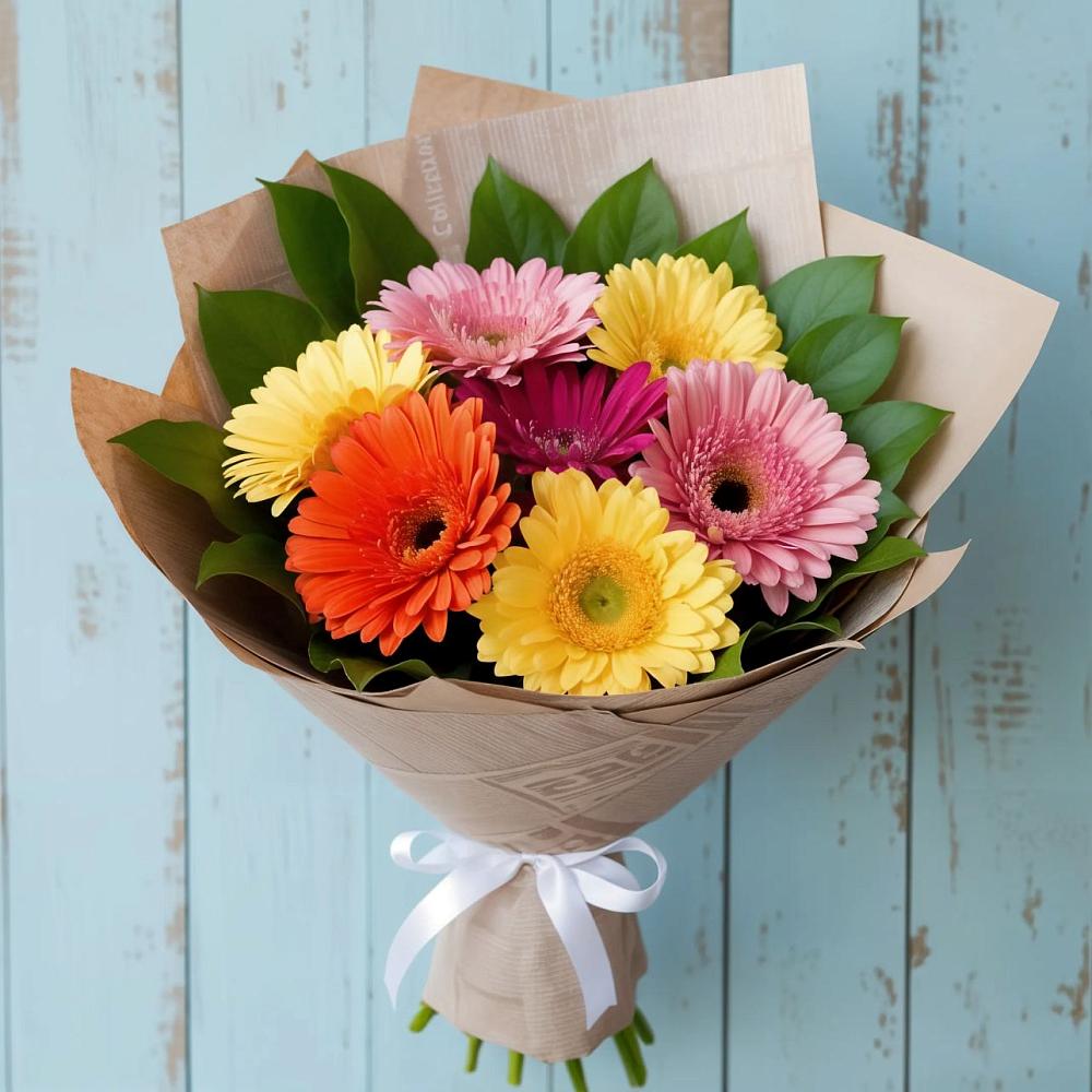 Букет цветов из: Герберы в Сибирцево