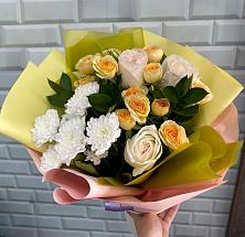 Букет цветов из:  Розы и Хризантемы #REPLACE_PRED# Сибирцево