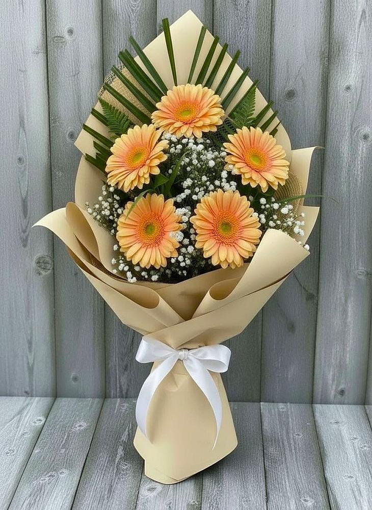 Букет цветов из: Герберы в Сибирцево