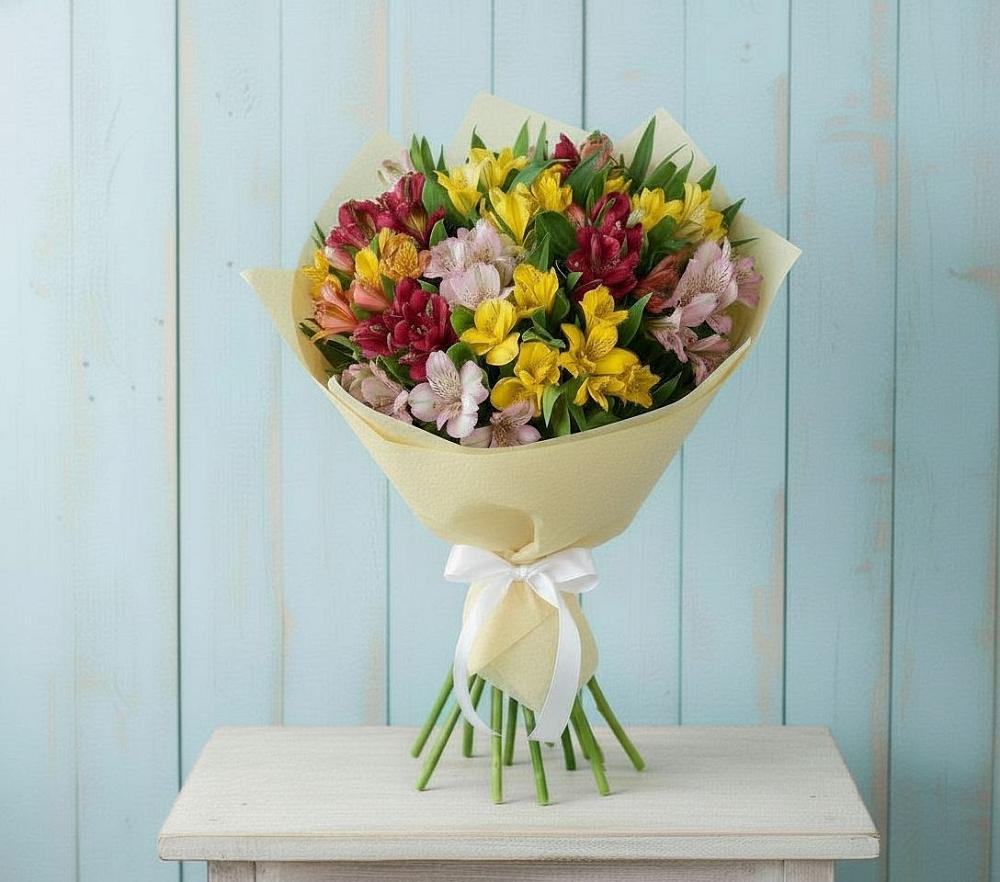 Букет цветов из: Альстромерии в Сибирцево