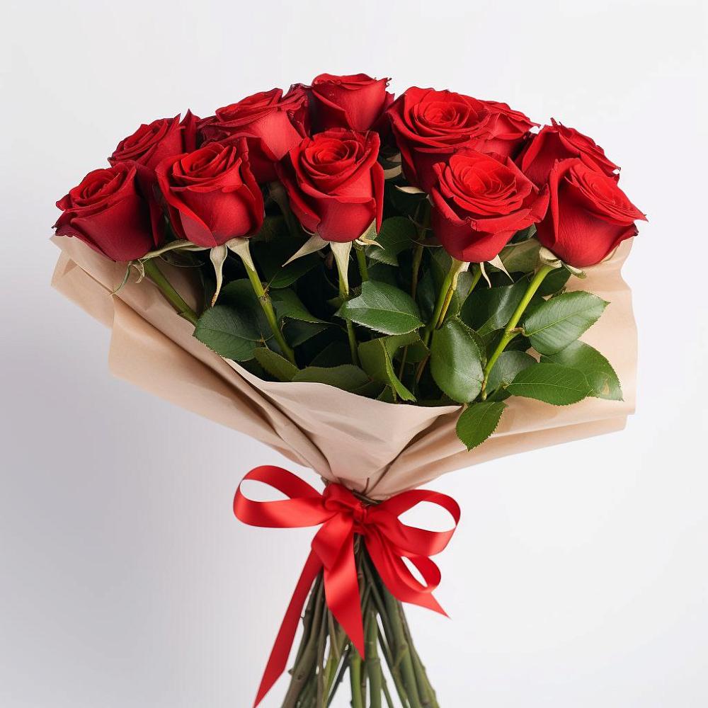 Букет 11 Красных роз Эдлесс Лав в Сибирцево