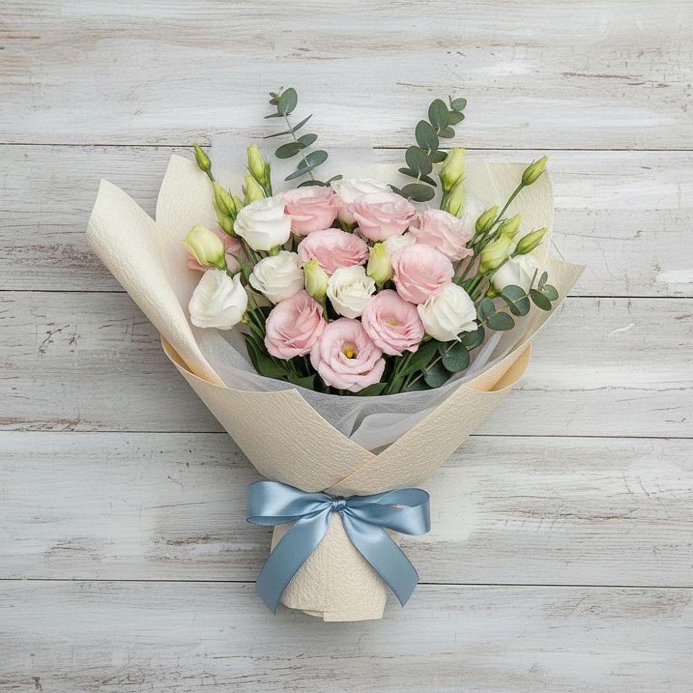 Букет цветов из: Лизиантусы в Сибирцево